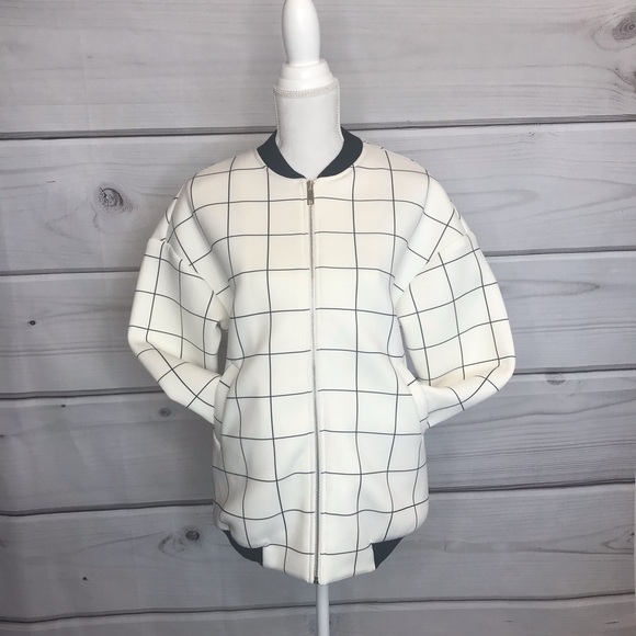 Urban Renewal Jackets & Blazers - Urban Renewal Grid Bomber Jacket